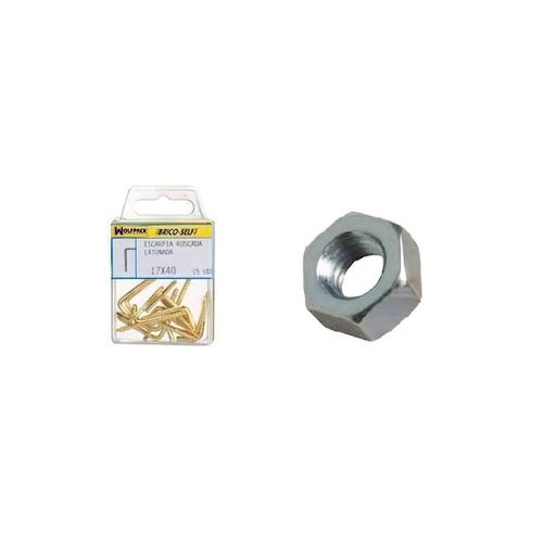 [6201210] Tuerca Hexagonal Zincada M6  (30 unidades)