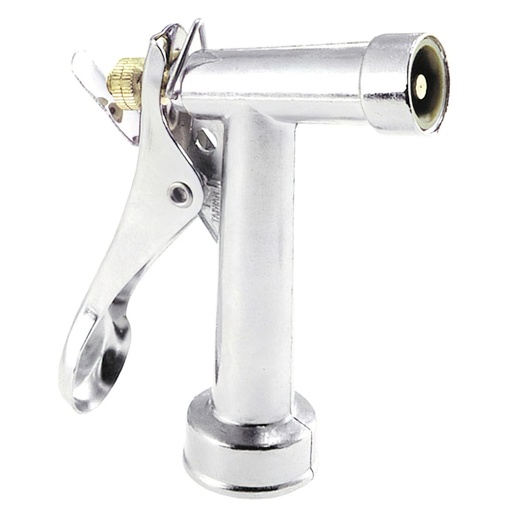 [8060300] Pistola Riego Manguera Metálica Cromada