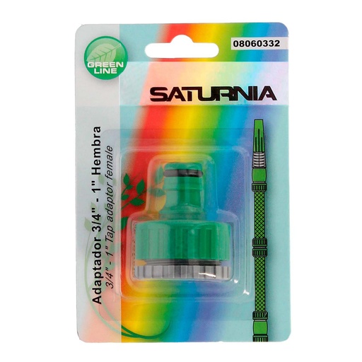 [8060332] Adaptador Manguera Plástico 3/4 - 1" Hembra   Blister