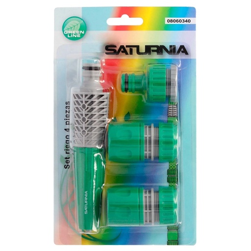 [8060340] Set Riego Plastico4 Piezas Saturnia
