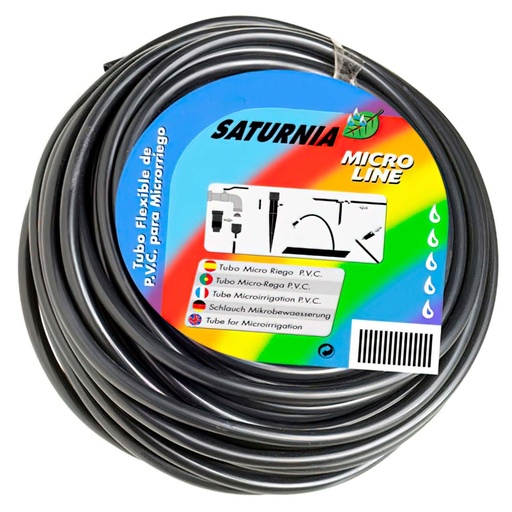 [8170440] Goteo Microtubo Pvc (Rollo 15 Metros) Saturnia