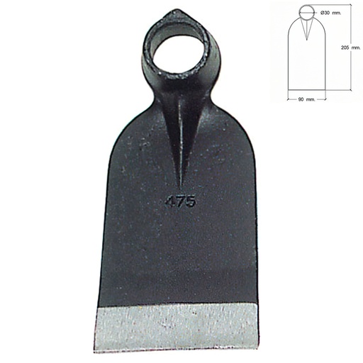 [8180060] Azada Forjada Sin Mango 207/  475 Gramos