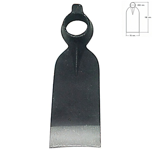 [8180070] Azada Forjada Sin Mango 210/  350 Gramos