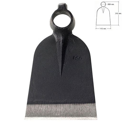 [8180090] Azada Forjada Sin Mango 219/  650 Gramos