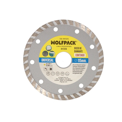 [9010295] Disco Diamante 115 mm. General Obra Continuo