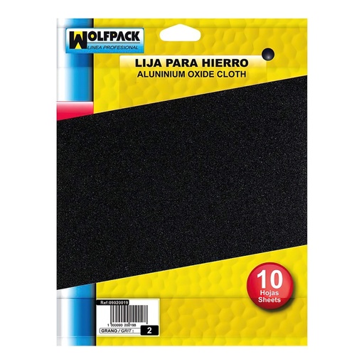 [9020017] Lija Hierro 1 Medio (Pack 10 Pliegos)