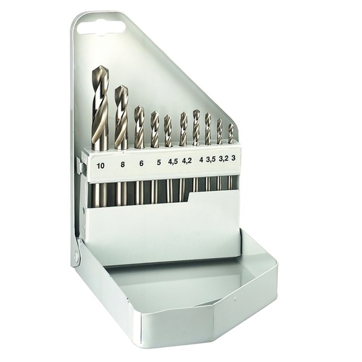 [9084070] Estuche Brocas Alpen Cobalto Nirosta 10 Piezas