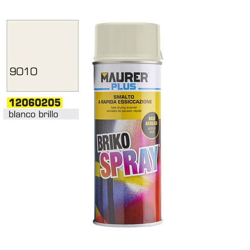 [12060205] Spray Pintura Blanco Brillo Profundo 400 ml.
