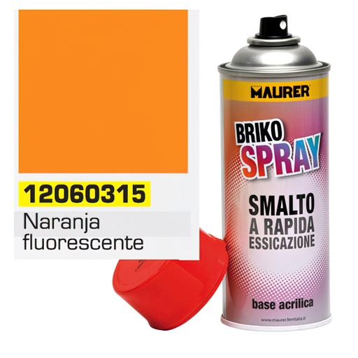 [12060315] Spray Pintura Naranja Fluorescente 400 ml.