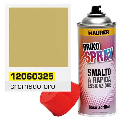 [12060325] Spray Pintura Cromado Oro / Dorado 400 ml.