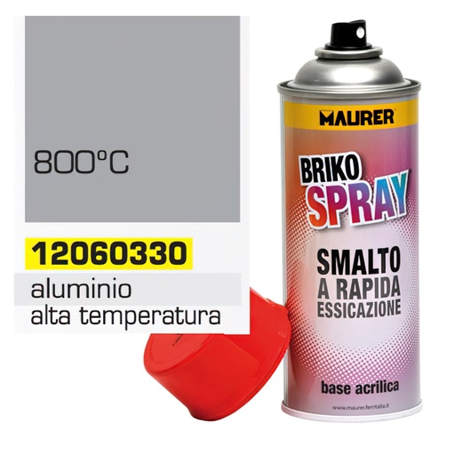 [12060330] Spray Pintura Resistente Altas Temperaturas Aluminio   400 ml.