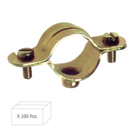 [13012018] Abrazadera Metalica M-6   24 mm. (Caja 100 piezas)