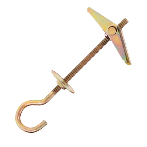 [13130310] Taco Metal Vuelco Auto Gancho14-M4x95 mm. (Caja de 50 piezas)