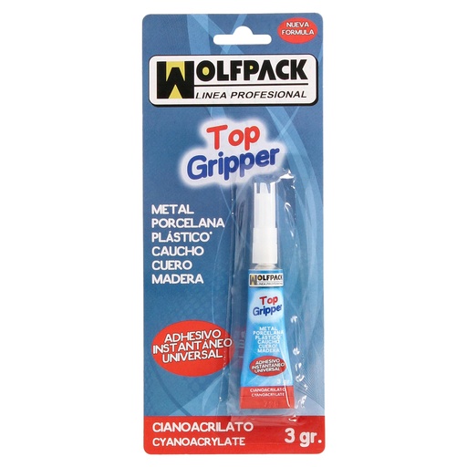 [14010500] Pegamento Ciano Acrilato Wolfpack  3 Gramos