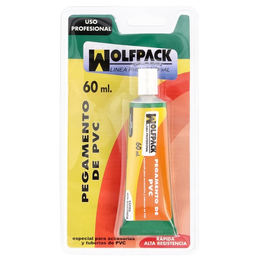 [14020150] Pegamento PVC  Wolfpack    60 ml.