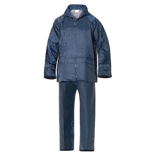 [15010020] Traje de Agua Impermeable Azul Nylon        Talla 8-XL