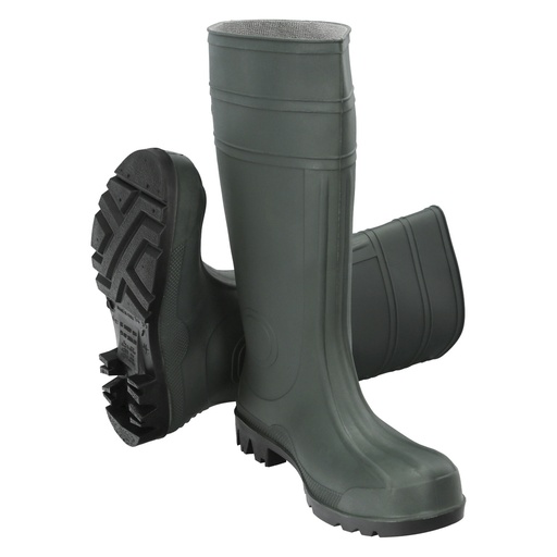 [15010154] Botas Goma Altas Verdes Seguridad Nº 41 (Par)