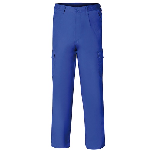 [15021155] Pantalon De Trabajo Largo, Color Azul, Multibolsillos, Resistente, Talla 60