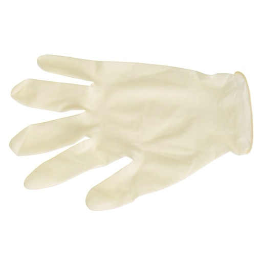 [15030011] Guantes Desechables Latex Talla 8 L  Caja 100 Unidades