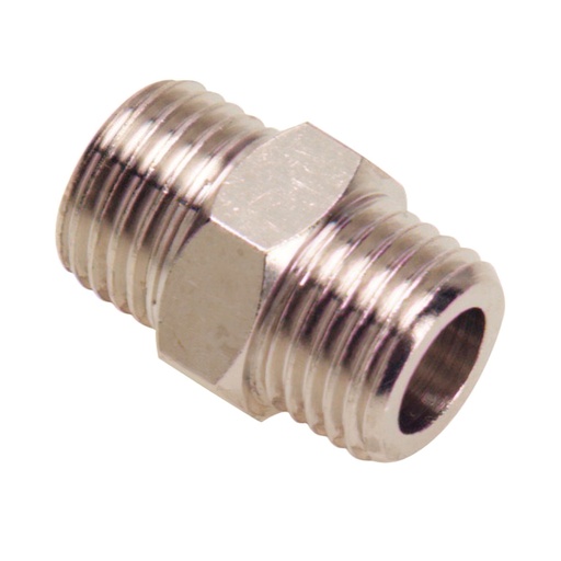 [17030140] Machon Doble Cilindrico 1/4-1/4 (Blister 2 Piezas)