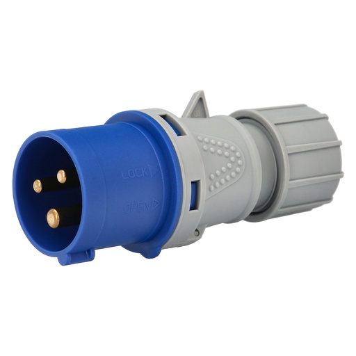 [19010510] Clavija / Enchufe Industrial Monofasico 16 A. / 220 V.