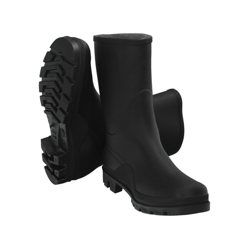 [15010188] Botas Goma Bajas Negras Nº 45 (Par)