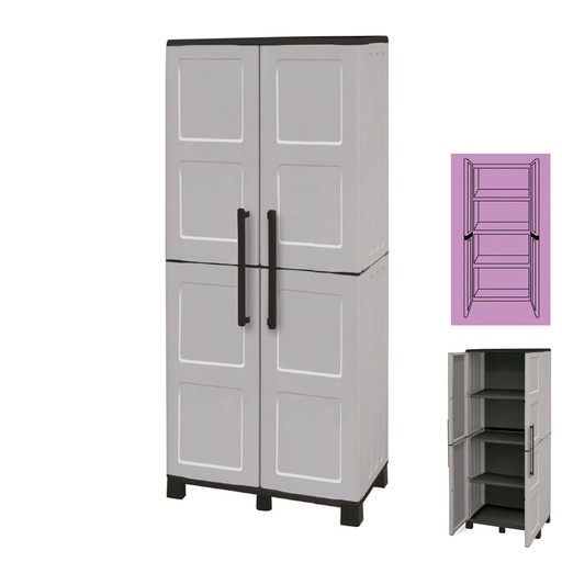 [21030330] Armario Resina 68x37x169 cm. Alto.