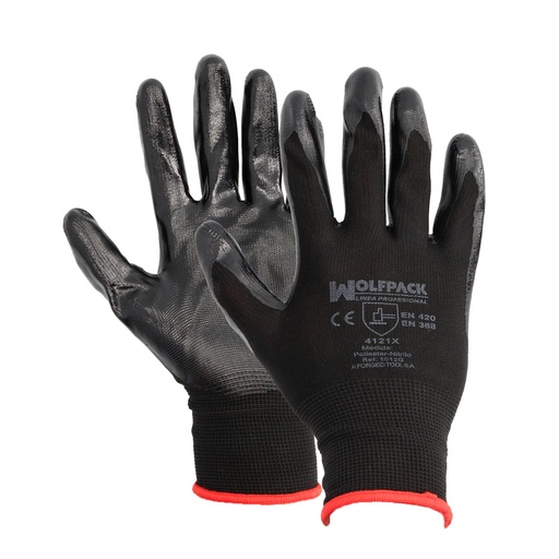 [15032006] Guantes Nitrilo / Nylon Impregnado 9" (Par)