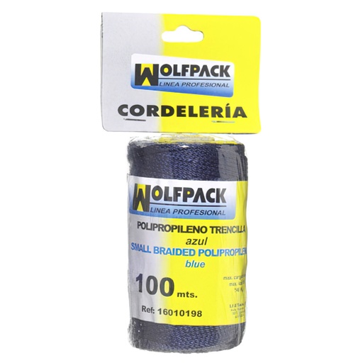 [16010198] Cuerda Trencilla Polipropileno Azul (Bobina 100 Metros)