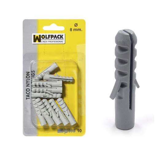 [13131620] Taco Nylon          6 mm.  (25 Piezas)