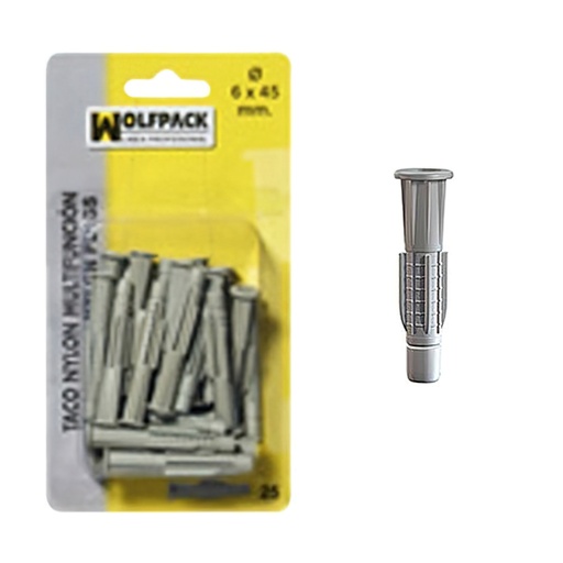 [13131810] Taco Multiaccion MU  6x45 mm. (25 Piezas)
