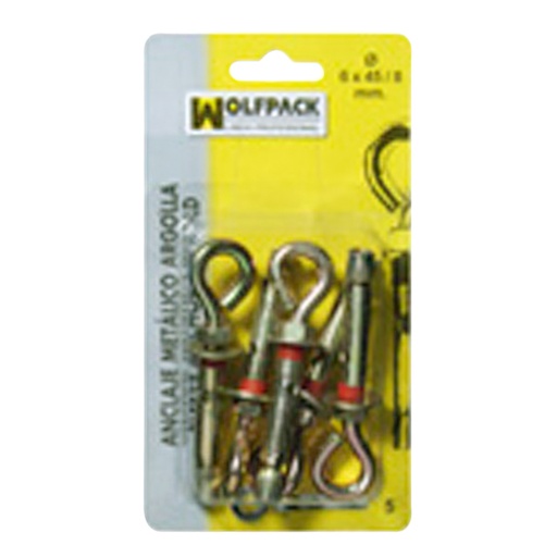 [13132120] Anclaje Metálico Argolla 10x 70/12 mm. (2 Piezas)