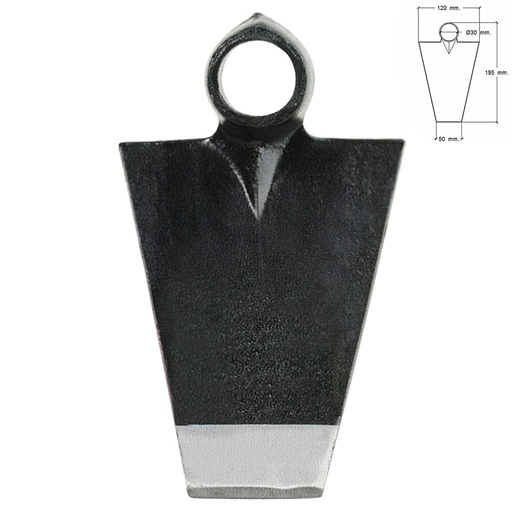 [8180065] Azada Forjada Sin Mango 293/  450 Gramos