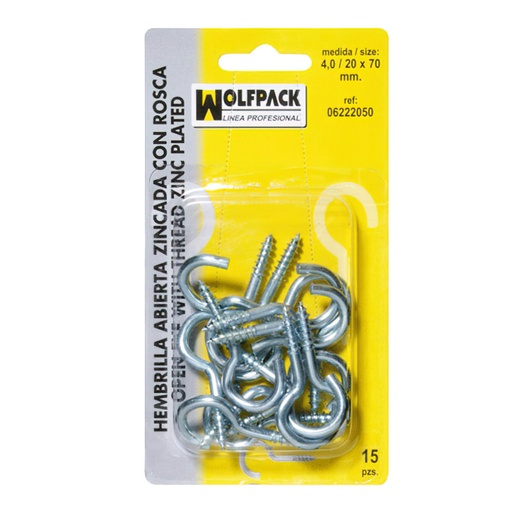[6222000] Hembrilla Abierta 2,1 / 14 x 25 mm. (50 Piezas)