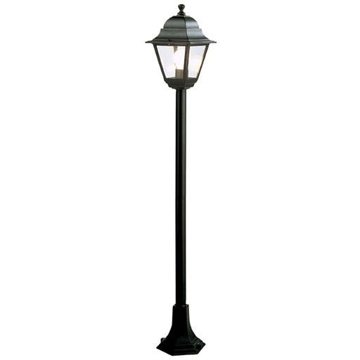 [8193030] Farol Jardín Con Columna 1,2 Metros Negro