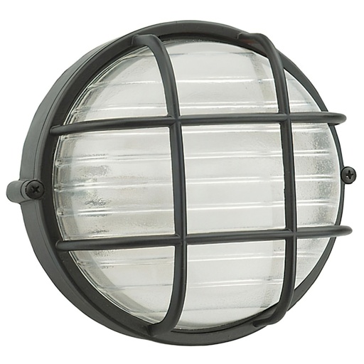[19080030] Plafón Industrial IP54  Redondo Negro