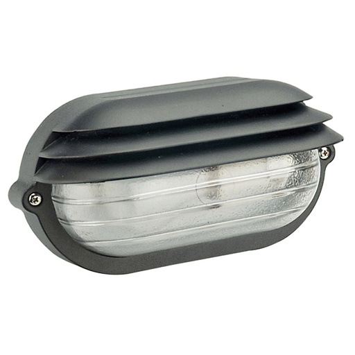 [19080050] Plafón Palpebra IP54  Oval Negro