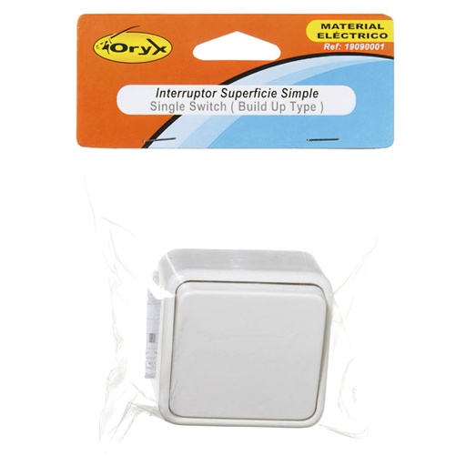 [19090001] Interruptor Oryx Superficie Simple