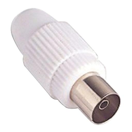 [19020165] Conector Tv Hembra Recto 9,5 mm.