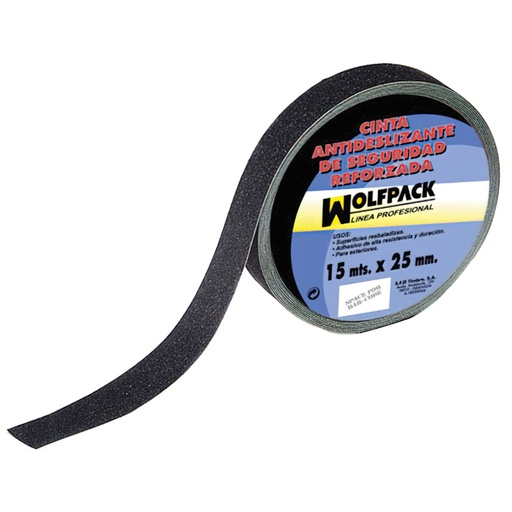 [14060305] Cinta Antideslizante Negra 15 m. x 50 mm. Uso Doméstico