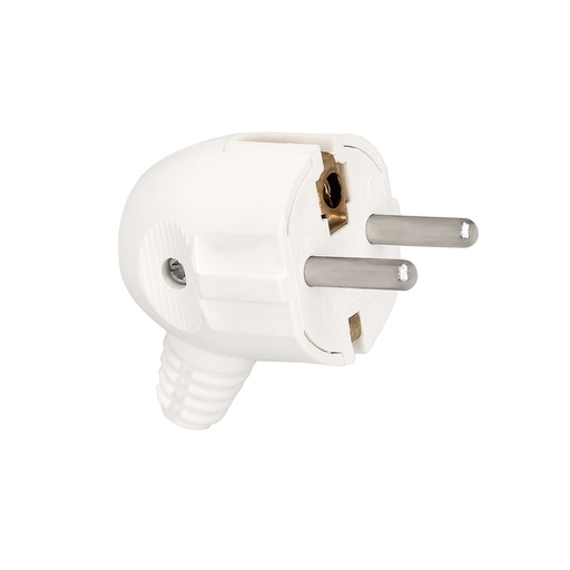 [19110005] Clavija / Enchufe Salida Lateral 16 A. 250 V. Blanca