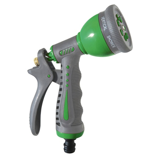 [8061300] Pistola Riego Manguera Metal Plus 7 Posiciones