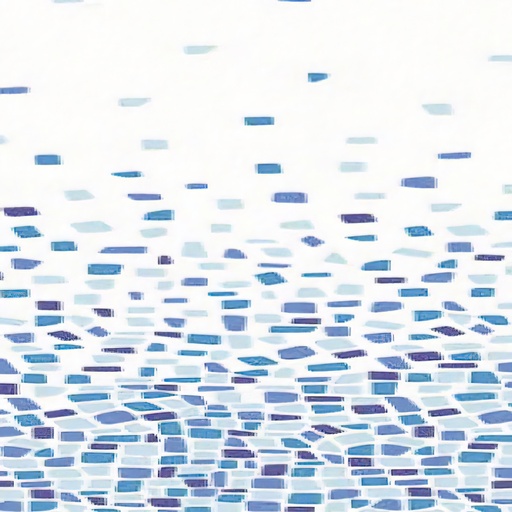 [4042425] Cortina Ducha Tela Cuadrado Azul 180x200 cm.
