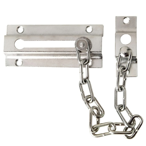 [3090442] Cadena Seguridad Puerta Plateada (Blister 1 Pieza)