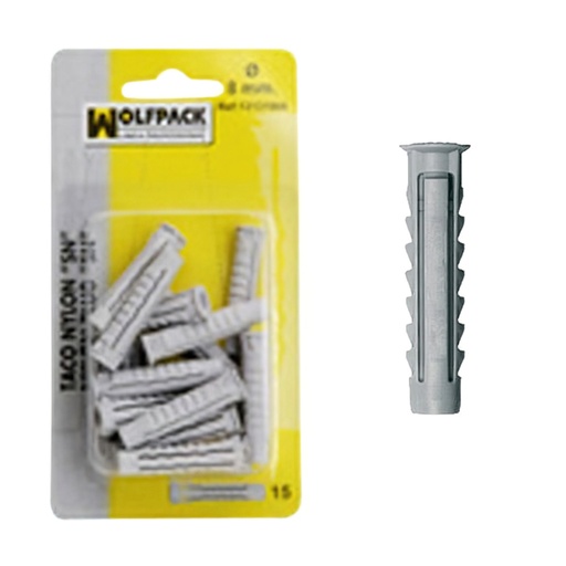 [13131664] Taco Nylon  SN      8 mm. (15 Piezas)