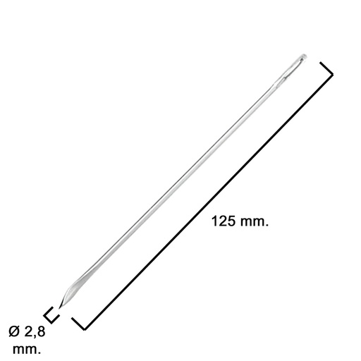 [2640020] Aguja Saquera Curva Nº 5      2,5x125 mm.