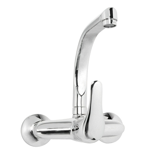[4041105] Monomando Fregadero Pared Vertical Con Cartucho Ceramico Ø 40 mm.