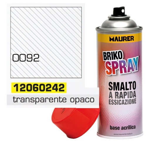 [12060242] Spray Pintura Transparente Opaco Mate 400 ml.