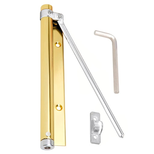 [3091450] Muelle Puerta Wolfpack Aluminio Anodizado Dorado (Blister 1 Pieza)