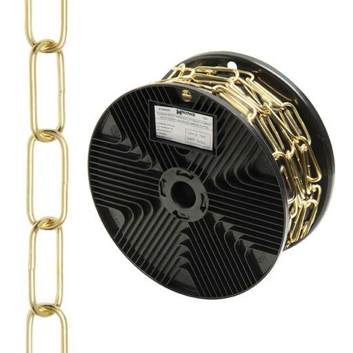 [1040001] Cadena Decorativa Lisa Latonada 3,4x43 mm. Rollo 20 metros
